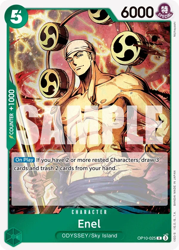 Enel #OP10-025 Royal Blood One Piece card