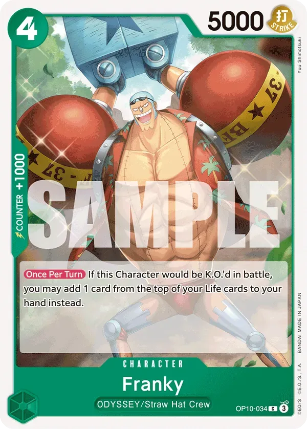 Franky #OP10-034 Royal Blood One Piece card