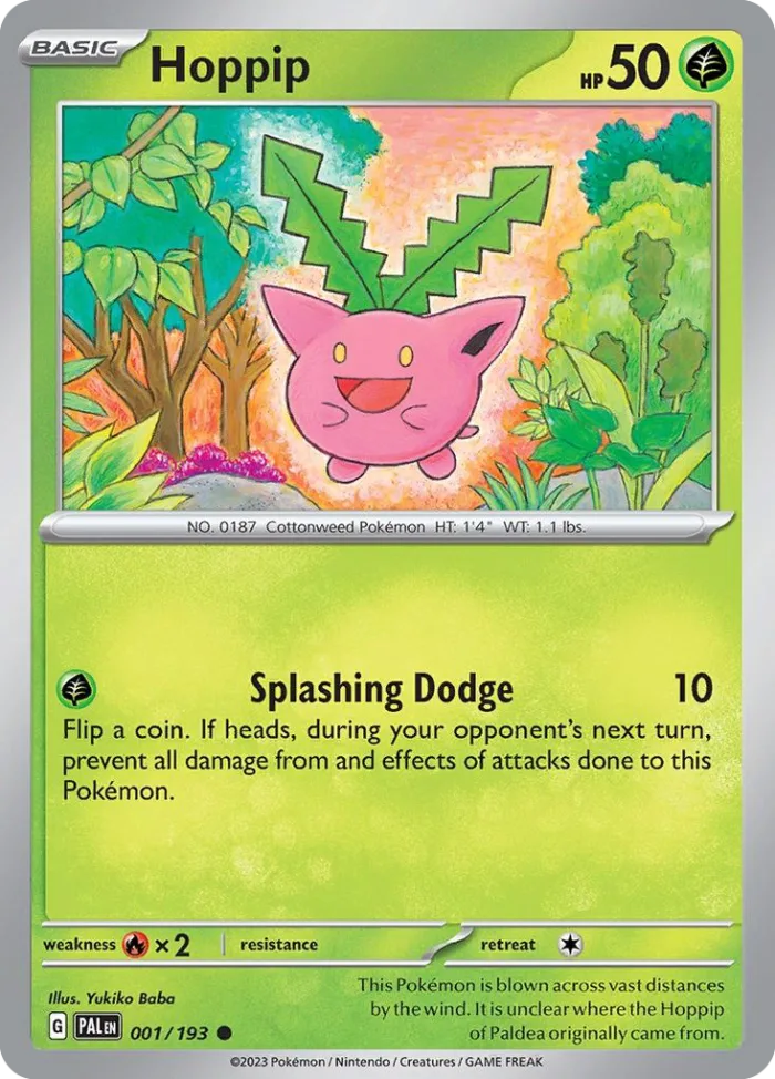 Hoppip #1 Paldea Evolved Pokemon card
