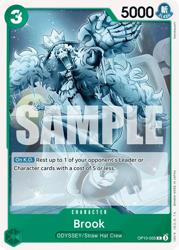 Brook #OP10-035 Royal Blood One Piece card