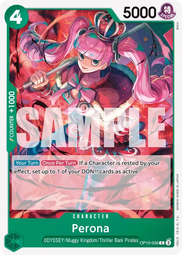 Perona #OP10-036 Royal Blood One Piece card