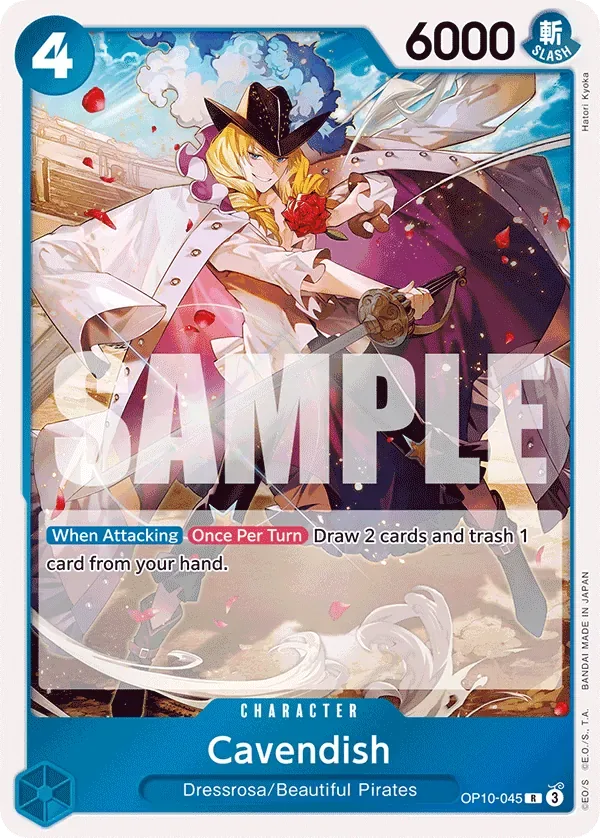 Cavendish #OP10-045 Royal Blood One Piece card