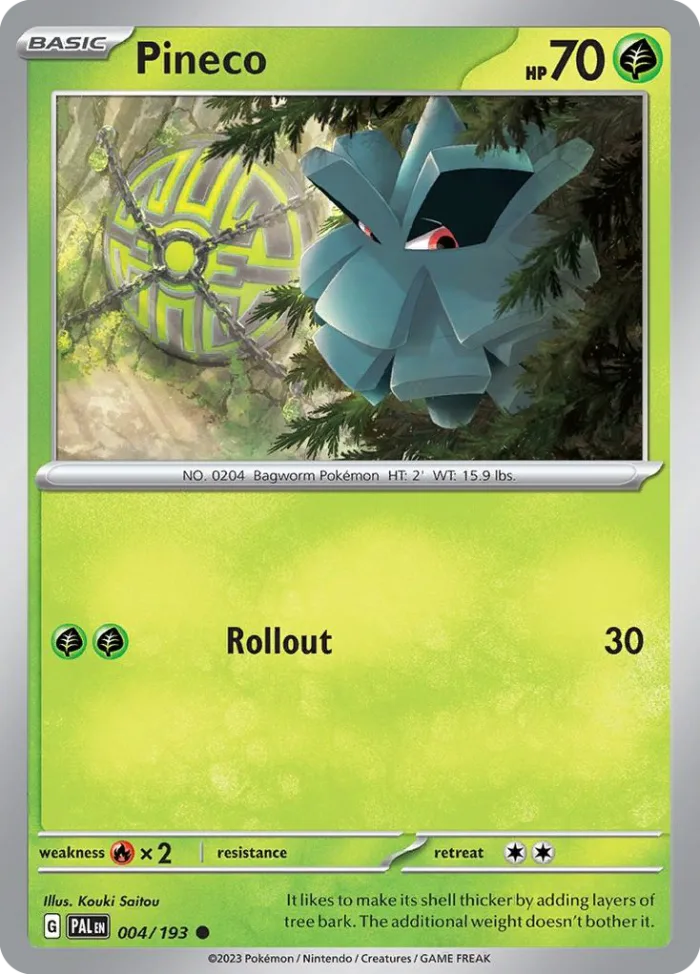 Pineco #4 Paldea Evolved Pokemon card