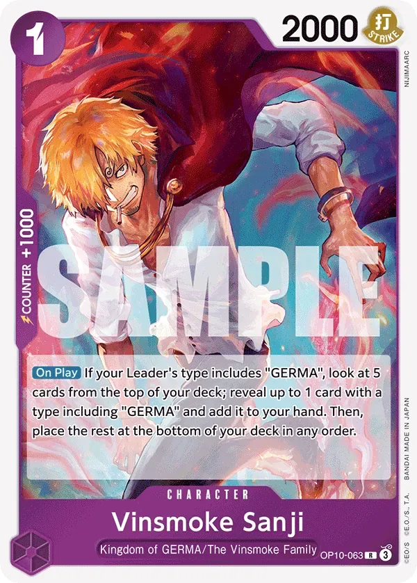 Vinsmoke Sanji #OP10-063 Royal Blood One Piece card