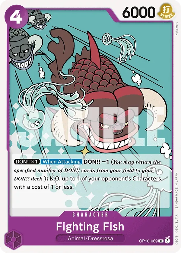 Fighting Fish #OP10-069 Royal Blood One Piece card