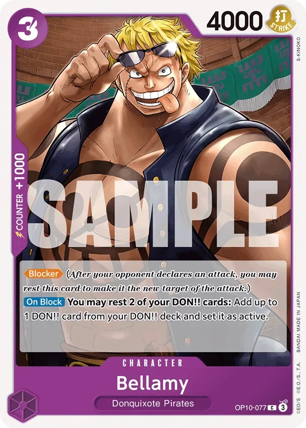 Bellamy #OP10-077 Royal Blood One Piece card