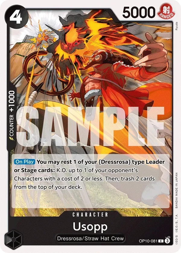Usopp #OP10-081 Royal Blood One Piece card