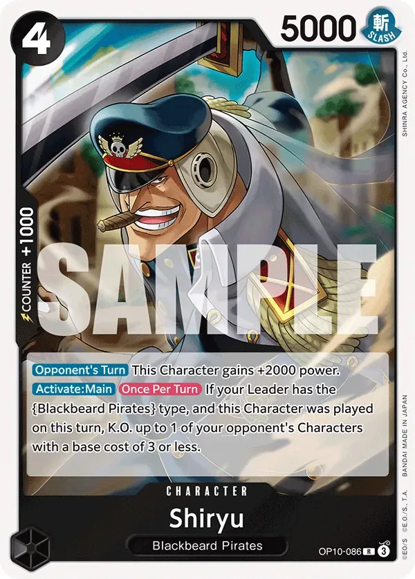 Shiryu #OP10-086 Royal Blood One Piece card