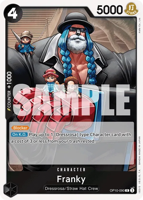 Franky #OP10-090 Royal Blood One Piece card