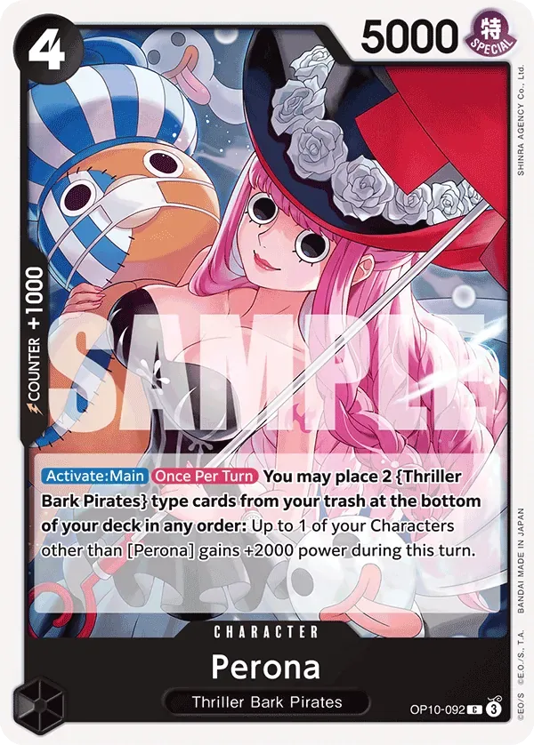 Perona #OP10-092 Royal Blood One Piece card