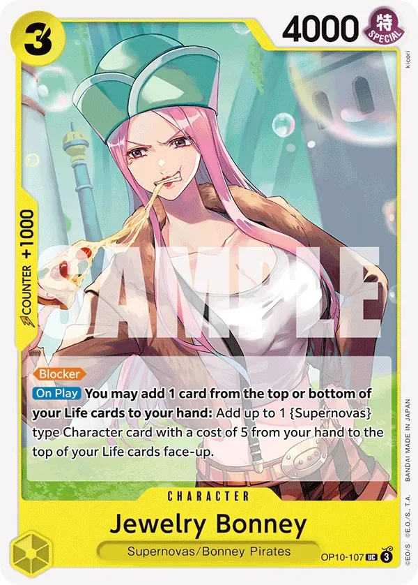 Jewelry Bonney #OP10-107 Royal Blood One Piece card