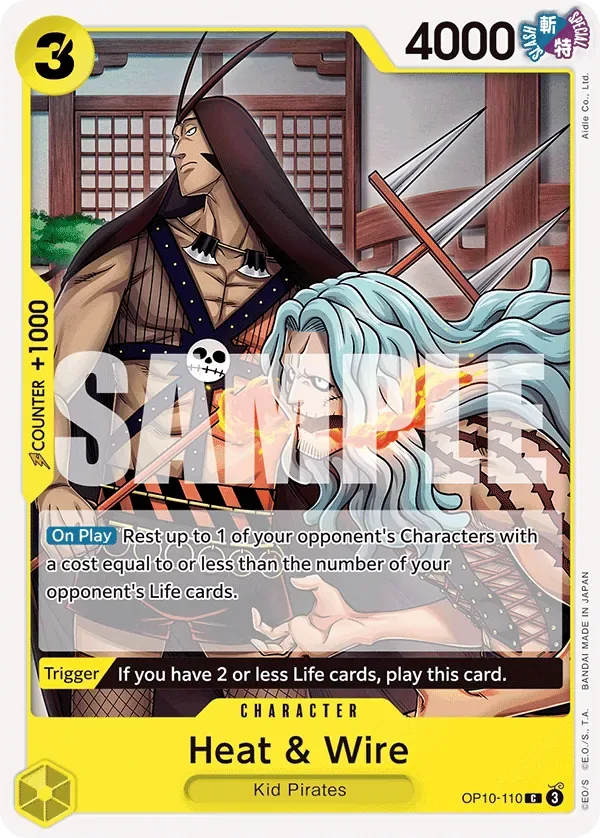Heat & Wire #OP10-110 Royal Blood One Piece card