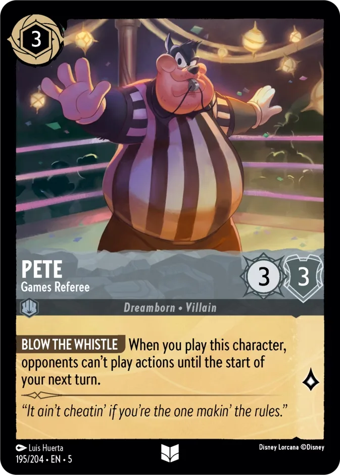 Pete #195 Shimmering Skies Disney Lorcana card
