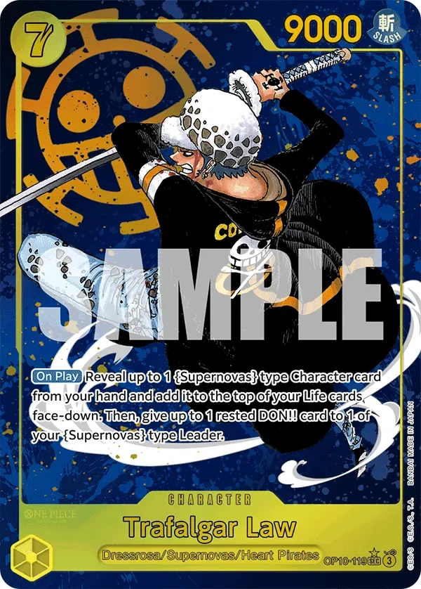 Trafalgar Law #OP10-119 Royal Blood One Piece card