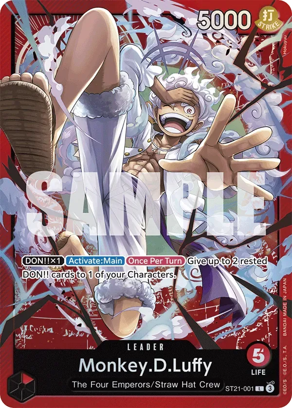 Monkey.D.Luffy #ST21-001 EX Gear 5 One Piece card