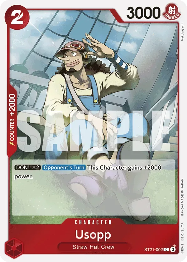 Usopp #ST21-002 EX Gear 5 One Piece card