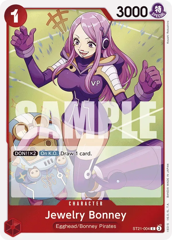 Jewelry Bonney #ST21-004 EX Gear 5 One Piece card