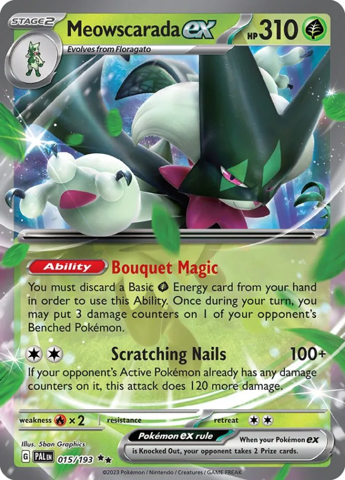 Meowscarada ex #15 Paldea Evolved Pokemon card