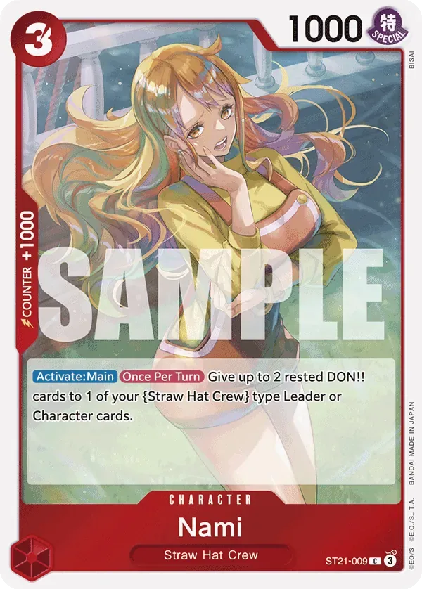 Nami #ST21-009 EX Gear 5 One Piece card