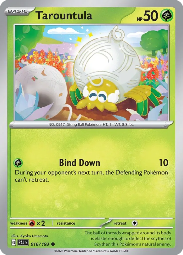 Tarountula #16 Paldea Evolved Pokemon card