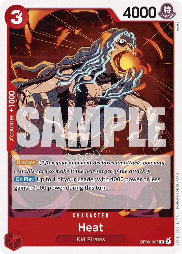 Heat #OP09-007 Emperors in the New World One Piece card