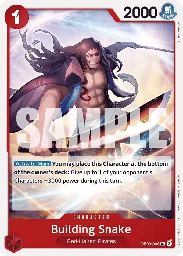 Building Snake #OP09-008 Emperors in the New World One Piece card
