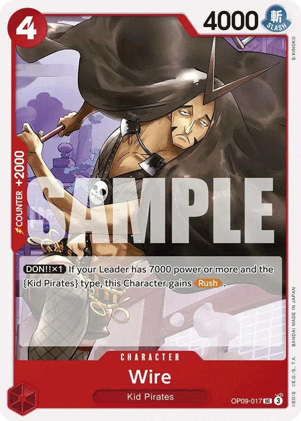 Wire #OP09-017 Emperors in the New World One Piece card