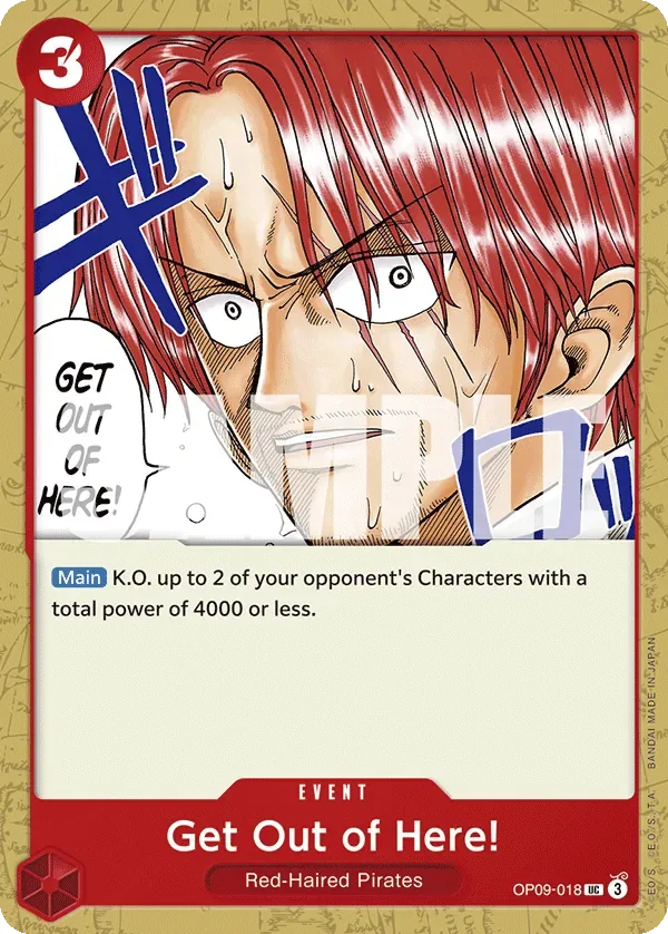 Get Out of Here! #OP09-018 Emperors in the New World One Piece card