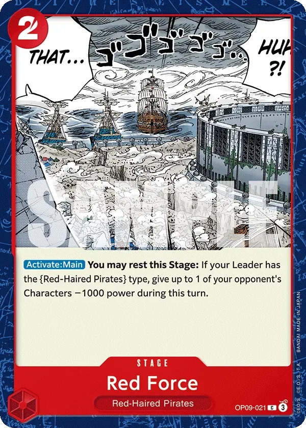 Red Force #OP09-021 Emperors in the New World One Piece card