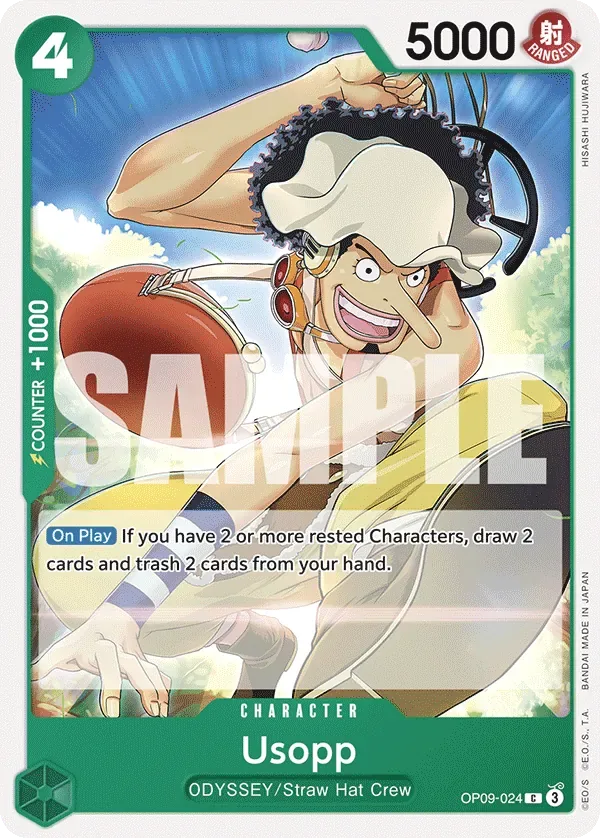 Usopp #OP09-024 Emperors in the New World One Piece card