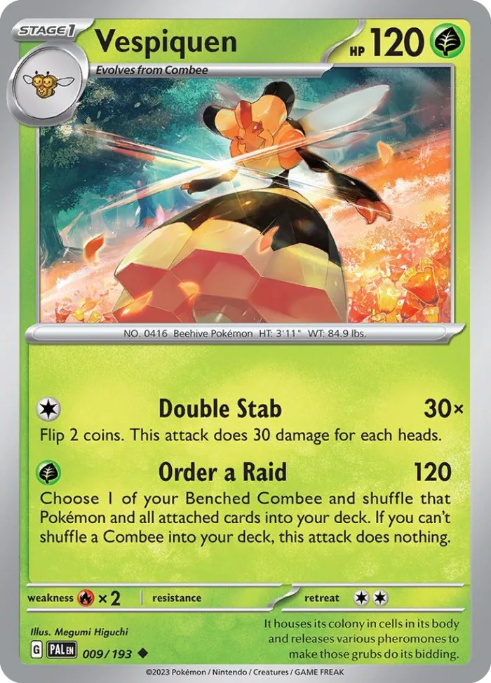 Vespiquen #9 Paldea Evolved Pokemon card