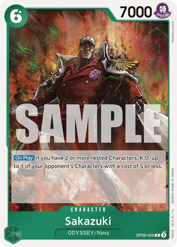Sakazuki #OP09-026 Emperors in the New World One Piece card