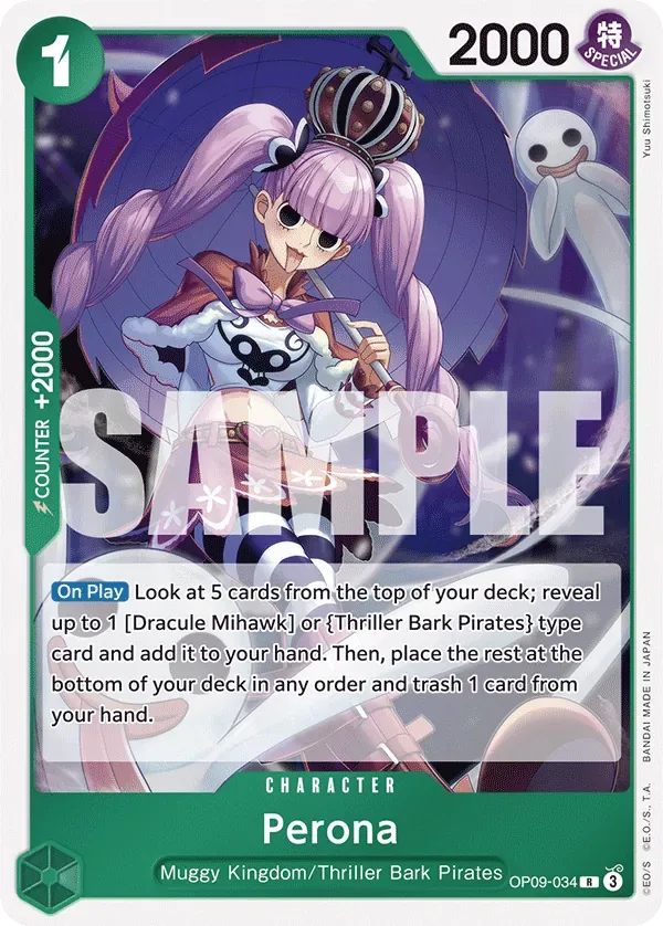 Perona #OP09-034 Emperors in the New World One Piece card