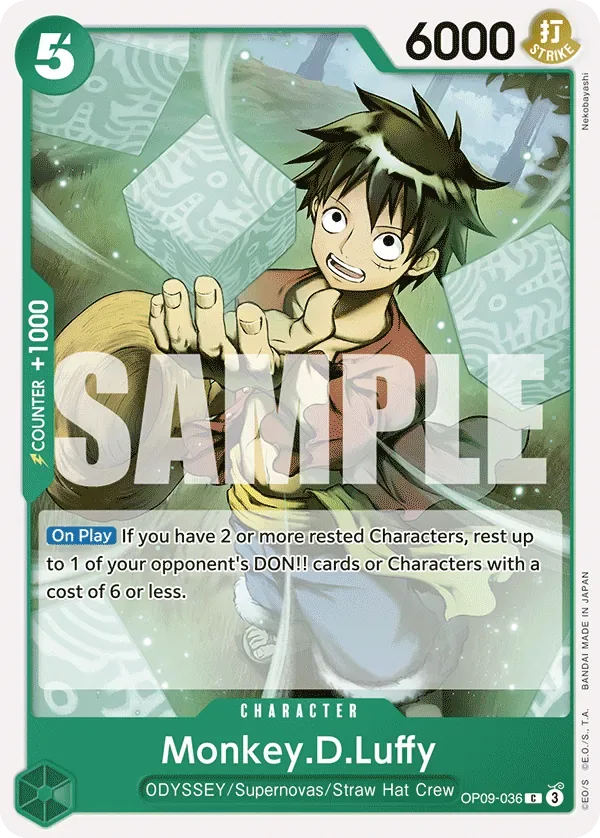 Monkey.D.Luffy #OP09-036 Emperors in the New World One Piece card