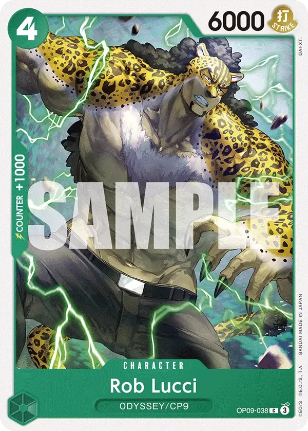 Rob Lucci #OP09-038 Emperors in the New World One Piece card
