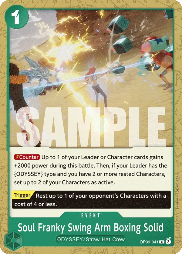 Soul Franky Swing Arm Boxing Solid #OP09-041 Emperors in the New World One Piece card