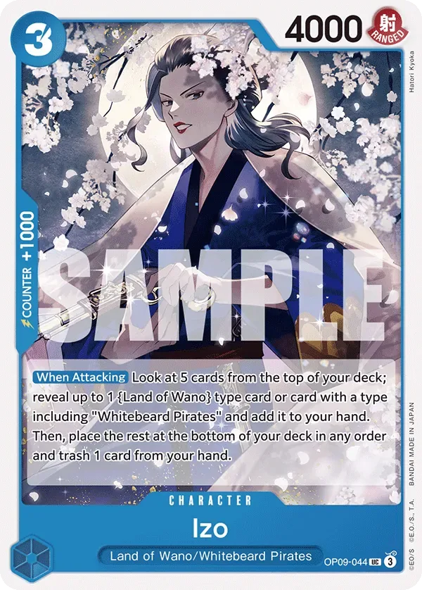 Izo #OP09-044 Emperors in the New World One Piece card