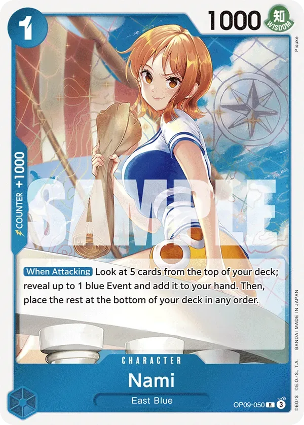 Nami #OP09-050 Emperors in the New World One Piece card