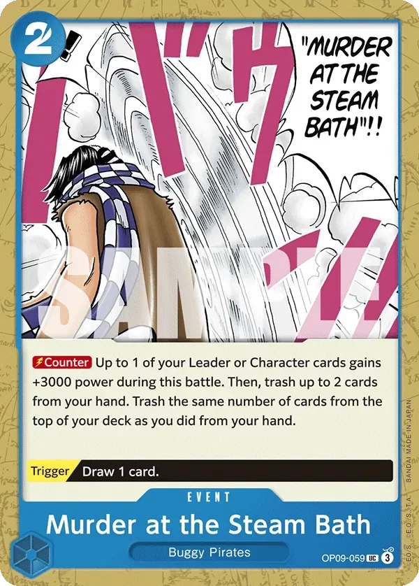 Murder at the Steam Bath #OP09-059 Emperors in the New World One Piece card