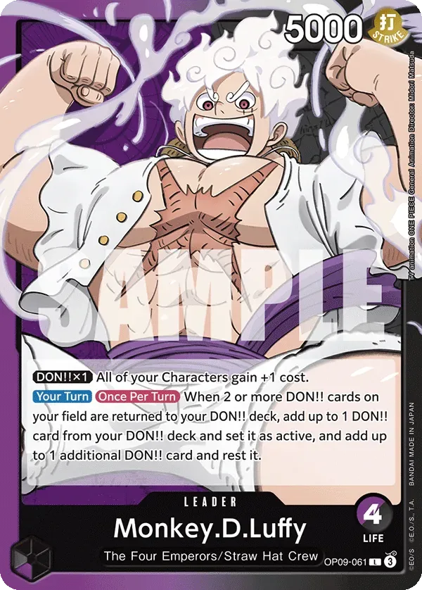 Monkey.D.Luffy #OP09-061 Emperors in the New World One Piece card