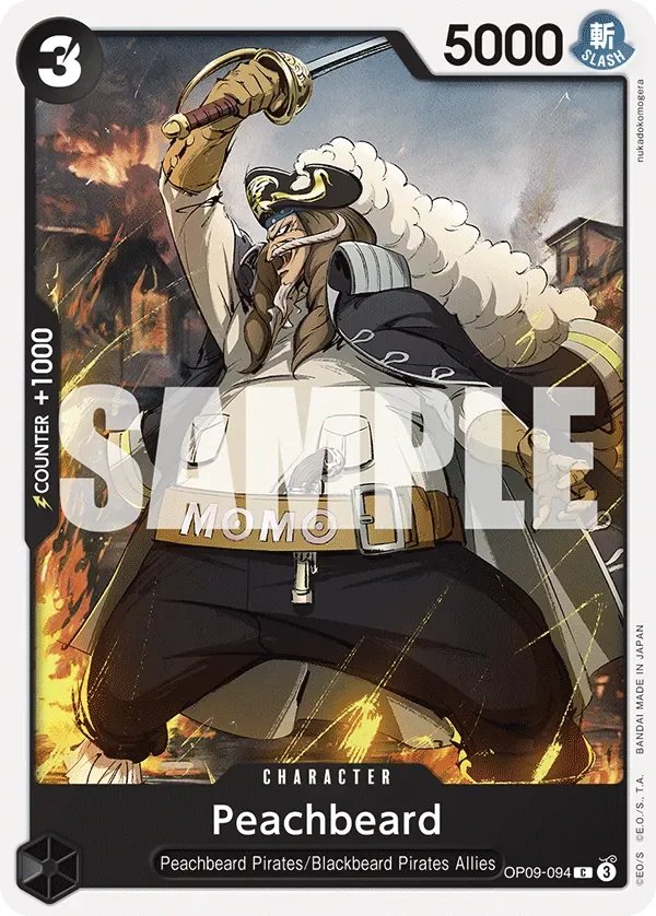 Peachbeard #OP09-094 Emperors in the New World One Piece card