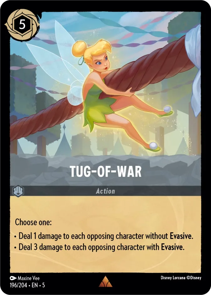 Tug-of-War #196 Shimmering Skies Disney Lorcana card