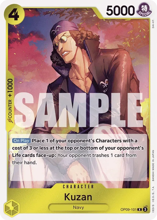 Kuzan #OP09-101 Emperors in the New World One Piece card