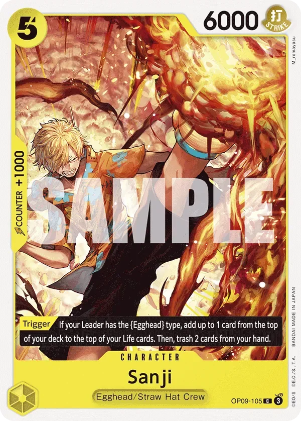 Sanji #OP09-105 Emperors in the New World One Piece card