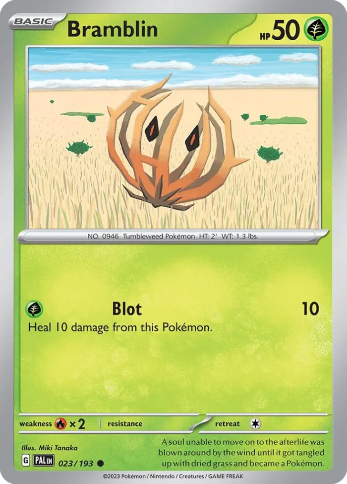 Bramblin #23 Paldea Evolved Pokemon card