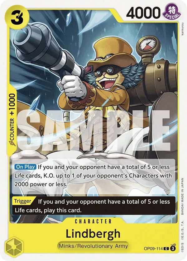 Lindbergh #OP09-114 Emperors in the New World One Piece card