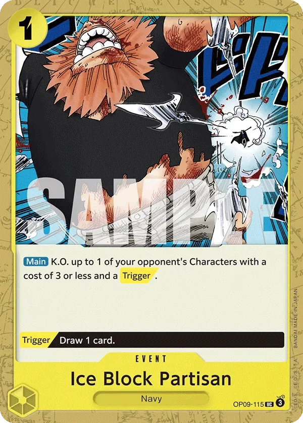 Ice Block Partisan #OP09-115 Emperors in the New World One Piece card