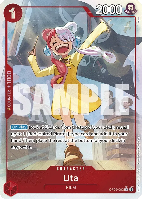 Uta #OP09-002 Emperors in the New World One Piece card