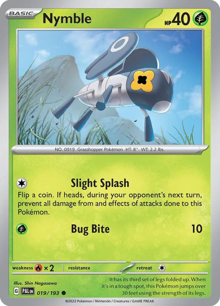 Nymble #19 Paldea Evolved Pokemon card
