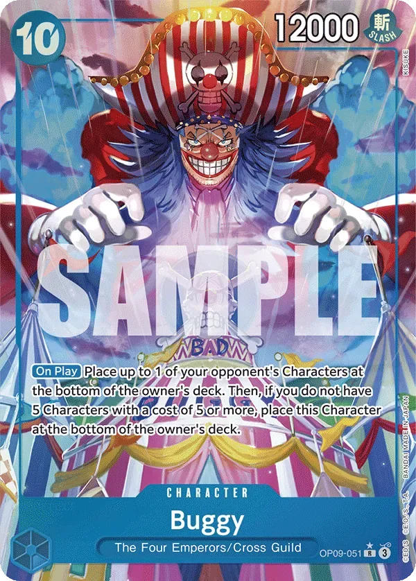 Buggy #OP09-051 Emperors in the New World One Piece card